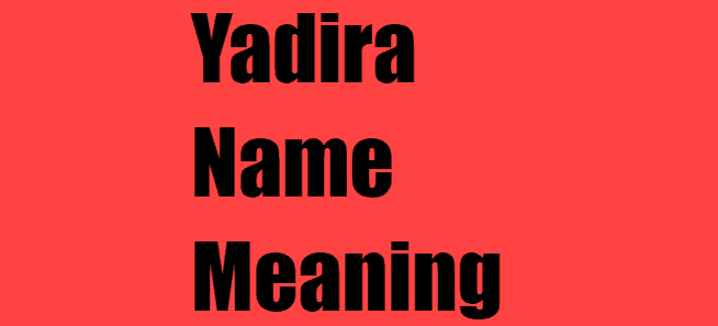 Yadira Name Meaning