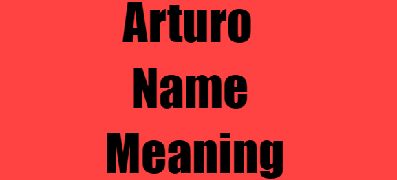 Arturo Name Meaning