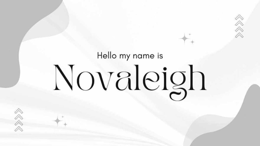 Novaleigh Name Poster