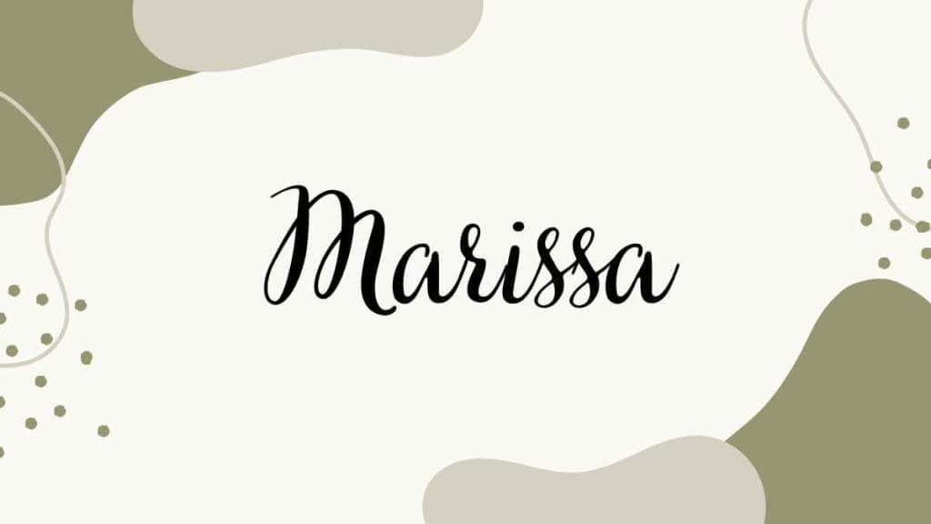 Marissa Name Banner