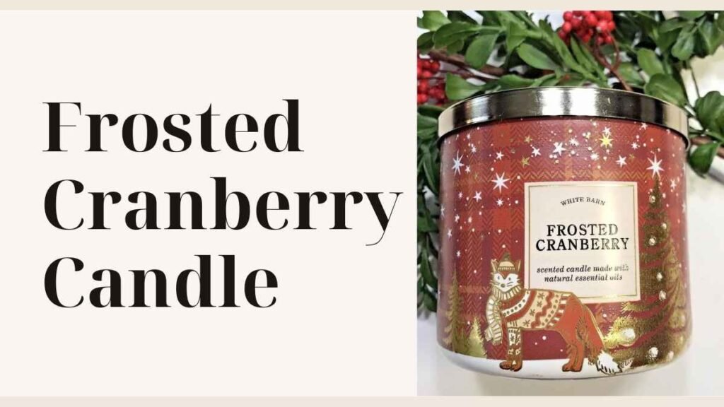 Frosted Cranberry Candle